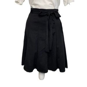 Juniors LBK Black A LIne Full Vertical Seams‎ Skirt Sz 7 NEW